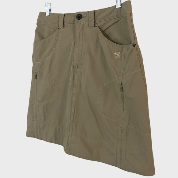 Mountain Hardwear La Strada Travel Skirt Tan Women's 6 Stretch Outdoors Hiking - Picture 3 of 10